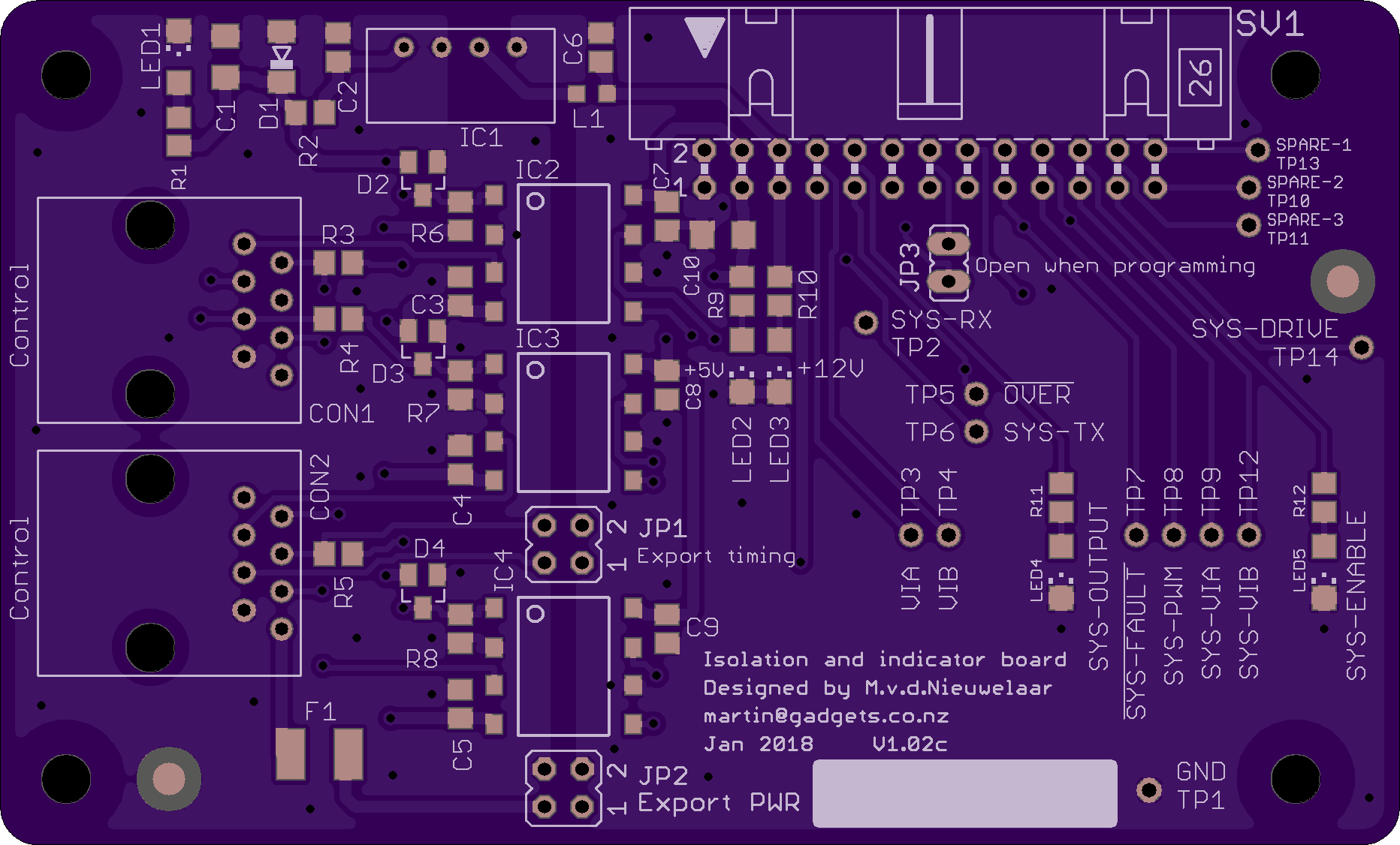 PCB for isolation board